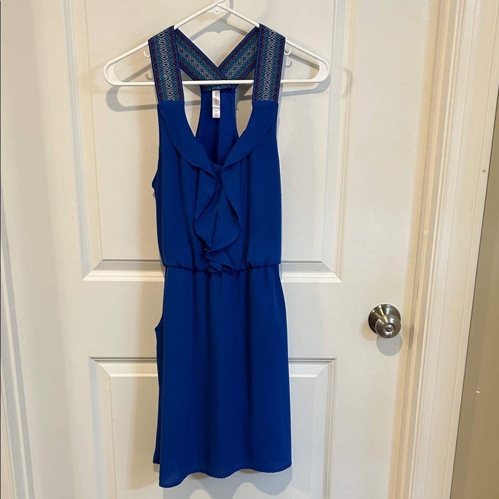 Xhilaration Royal Blue Backless Dress
